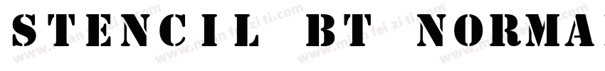 Stencil BT Normal字体转换